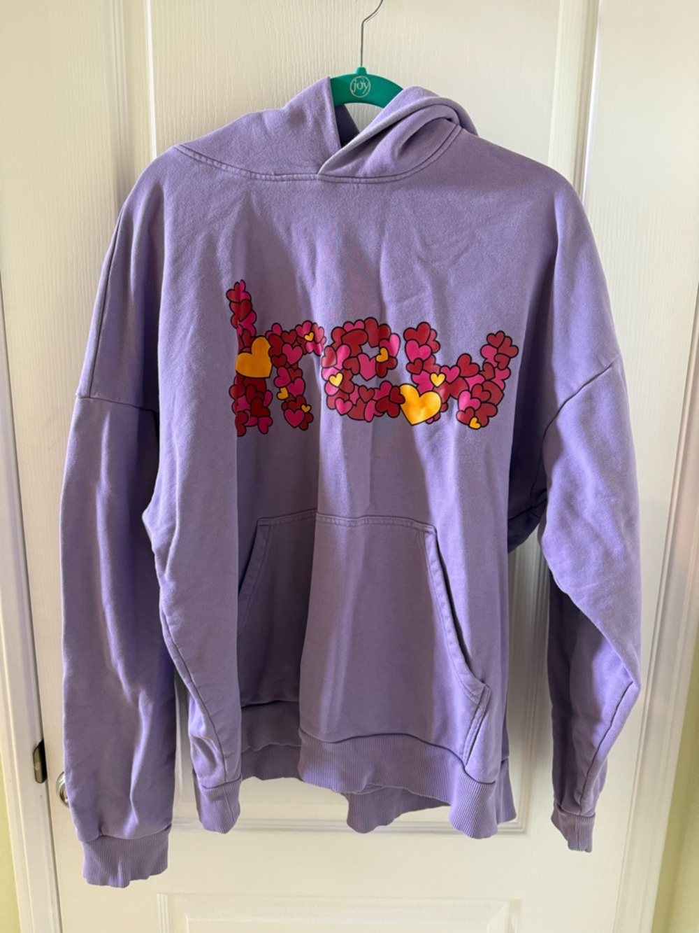 Lavender Drew Heart Graphic Hoodie
